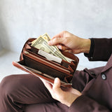 【ANTIQUE MESH】ラウンドファスナー 長財布 SKW-AM01