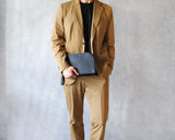 【EDGE】コンビレザー クラッチバッグ SKB-EG04