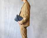 【EDGE】コンビレザー クラッチバッグ SKB-EG04