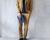 【EDGE】コンビレザー クラッチバッグ SKB-EG04