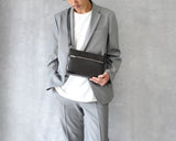 【EDGE】コンビレザー 2WAY クラッチショルダー SKB-EG05