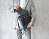 【EDGE】コンビレザー 薄マチショルダー SKB-EG07