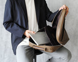 【EDGE】コンビレザー 3WAY スクエアバックパック SKB-EG06