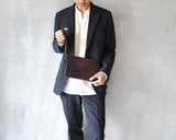 【LINE】アンティークレザー クラッチバッグ SKB-LN09