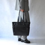 【NOBLE】オイルレザー サイドポケットトートバッグ SKB-NB04