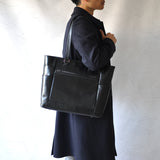 【NOBLE】オイルレザー サイドポケットトートバッグ SKB-NB04