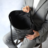 【NOBLE】オイルレザー サイドポケットトートバッグ SKB-NB04