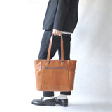 【NOBLE】オイルレザー サイドポケットトートバッグ SKB-NB04