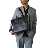 【NOBLE】オイルレザー サイドポケットトートバッグ SKB-NB04
