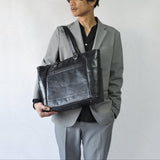 【NOBLE】オイルレザー サイドポケットトートバッグ SKB-NB04