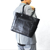 【NOBLE】オイルレザー サイドポケットトートバッグ SKB-NB04