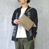 【MATTE】ソフトレザー 横型フラップショルダー SKB-MT06