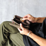 【MATTE】ソフトレザー L型ファスナー長財布 SKW-MT19