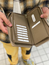 【GENDER】シュリンクレザー ラウンドロングウォレット SKW-020GD1