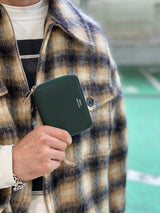 【GENDER】シュリンクレザー ラウンドショートウォレット SKW-020GD2