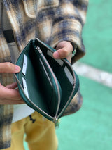 【GENDER】シュリンクレザー L型ロングウォレット SKW-020GD3