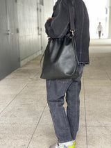 【FIT】WATERPROOFレザー 2WAY巾着バッグL SKB-021FT7