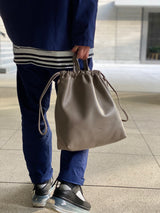 【FIT】WATERPROOFレザー 2WAY巾着バッグS SKB-021FT3