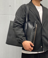 【REVALUE】ベジタブルタンニンレザー サイドポケットトートバッグ SKB-020RV1