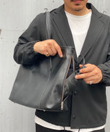 【REVALUE】ベジタブルタンニンレザー サイドポケットトートバッグ SKB-020RV1