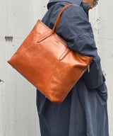 【REVALUE】ベジタブルタンニンレザー サイドポケットトートバッグ SKB-020RV1