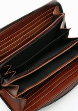 【CUT】ベジタブルタンニンレザー ラウンドロングウォレット SKW-014200