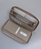 【GENDER】シュリンクレザー ラウンドロングウォレット SKW-020GD1