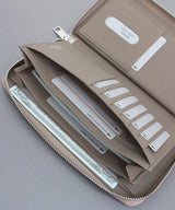 【GENDER】シュリンクレザー ラウンドロングウォレット SKW-020GD1