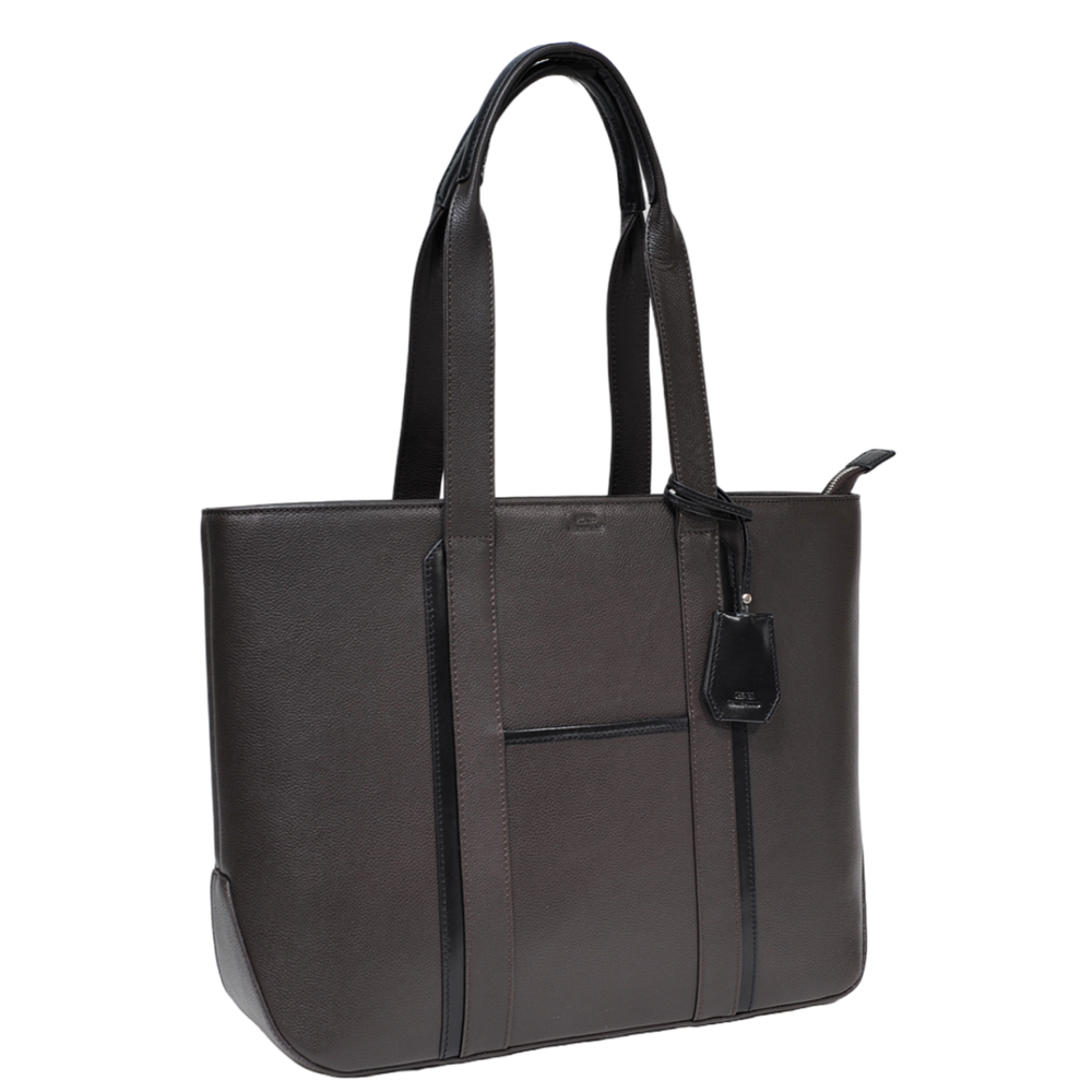 【人気モデル】ダークエトープレザーBAG30㎝未使用新品（キー＆クロシェット付） 栃木レザー初のオリジナルブランド商品「nogake（のがけ）」を発売