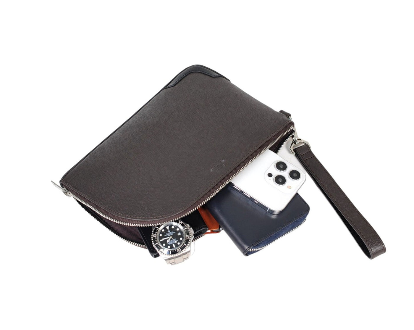 【PuNi【断捨離中】】キルティングレザー クラッチバッグ PILLOW QUILTED CLUTCH - LEATHER ピローキルティングクラッチ