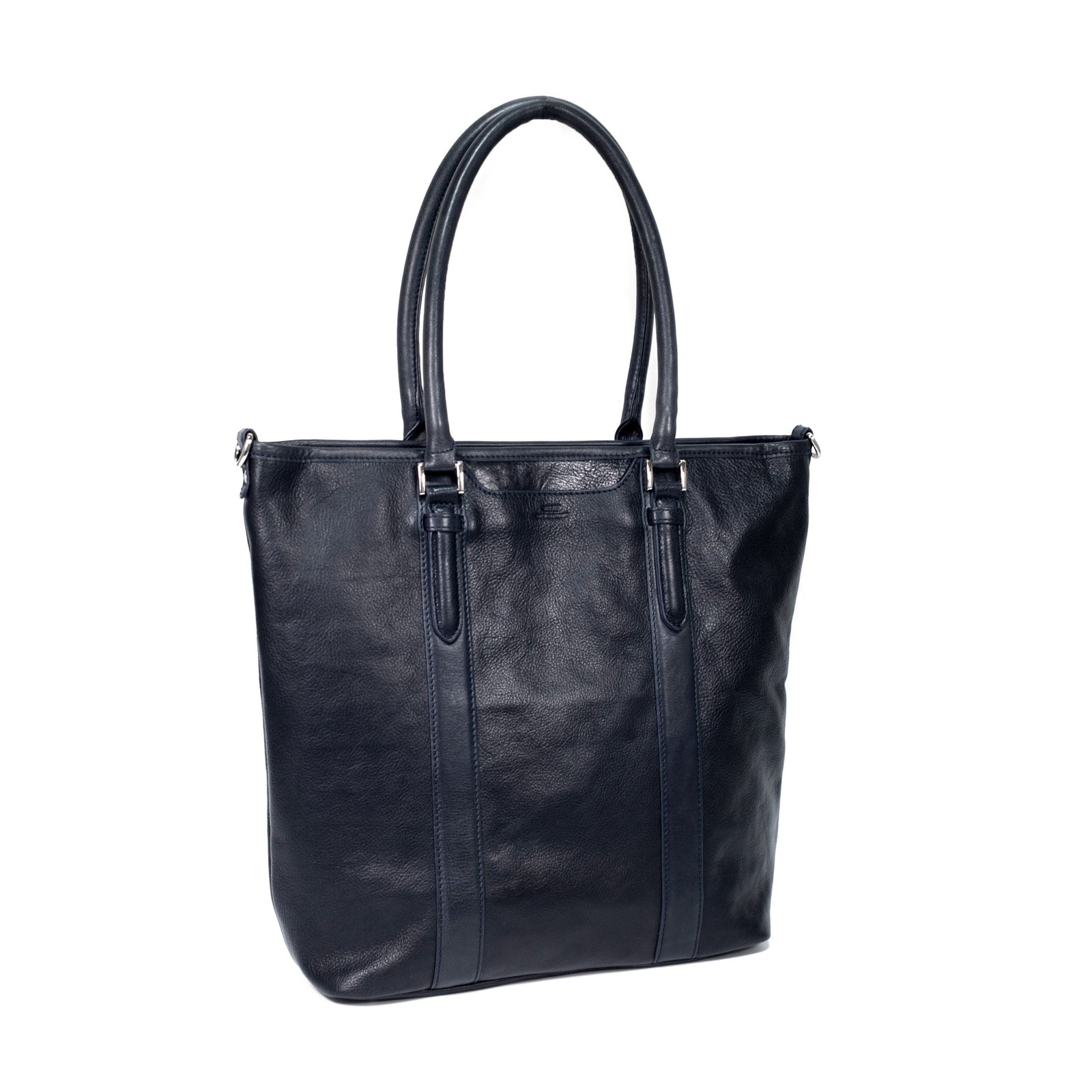 黒 レザー ハンドバッグ ドラムバッグ 中古・古着通販】Hamano (ハマノ) 型押しレザーハンドバッグ