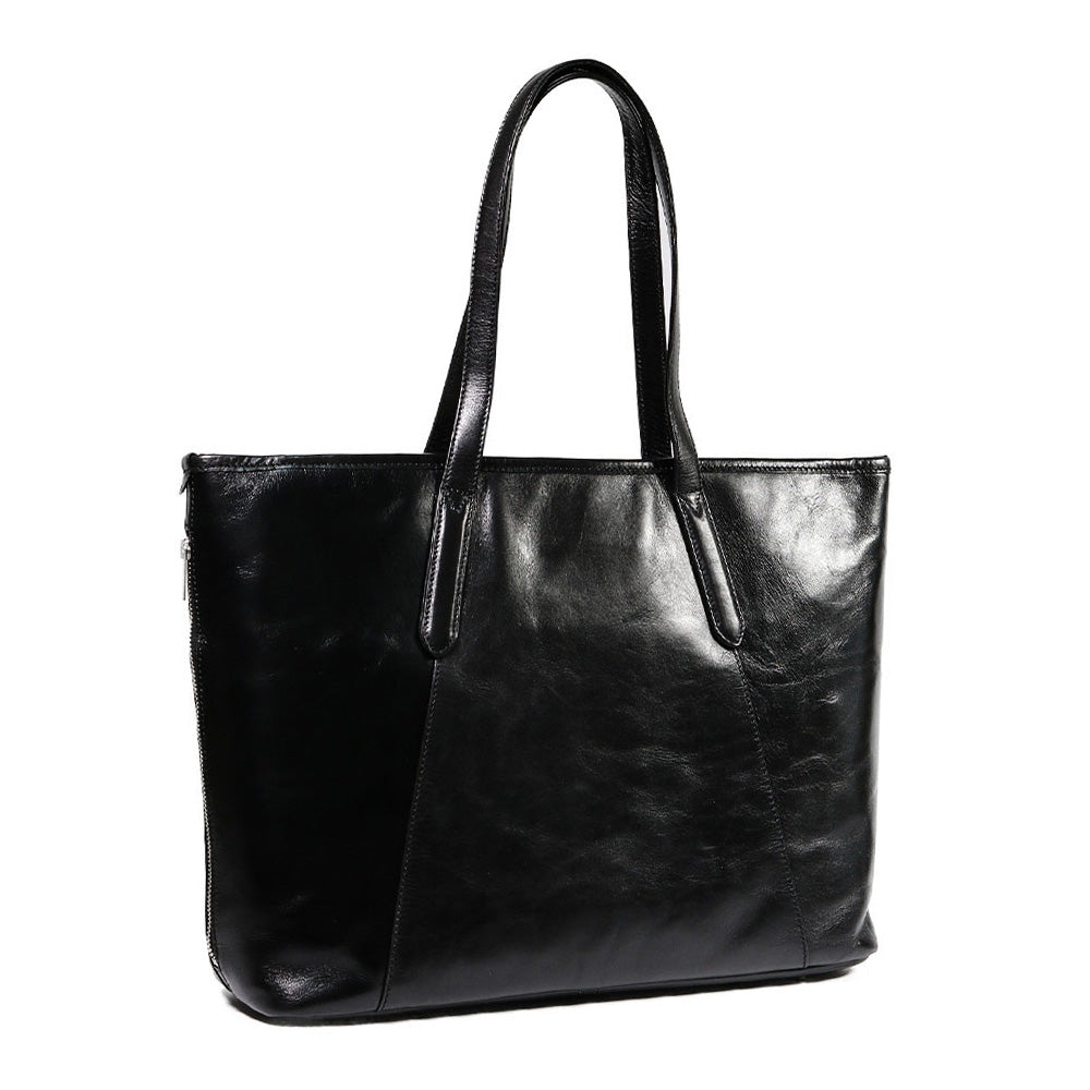 REVALUE】ベジタブルタンニンレザー サイドポケットトートバッグ SKB